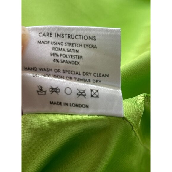 Revolve Khanums Maxi Dress Halter Rhinestone Slit Pear Green NWT Sz Large - Picture 12 of 15